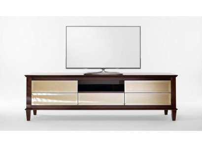 Mueble de televisión bajo, aparador, cómoda de salón moderna de madera.