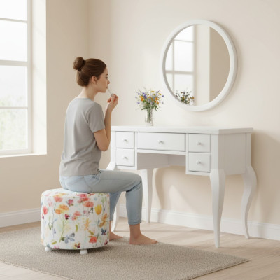 Conjunto de tocador Taburete Muebles de dormitorio infantil Dormitorio infantil Moderno Lujo Madera