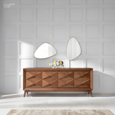 Mueble buffet cómoda armario cómoda de lujo clásico armarios sala de estar marrón.
