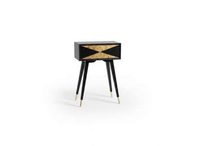 Mesa Mesa de consola Consola Cómoda Mesa auxiliar Madera Moderno Lujo Oro Diseño