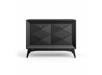 Cómoda Armario Aparador Comodas de lujo clásicas Armarios de comedor gris madera.