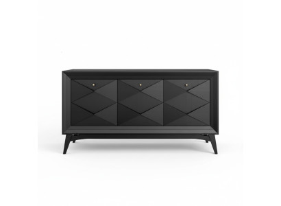 Cómoda de lujo armario aparador gris cómodas clásicas armarios de comedor madera