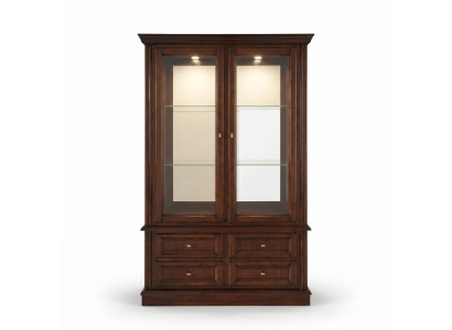 Vitrina armarios Muebles Estilo clásico Vitrinas Sala de estar Aparador Vidrio Madera