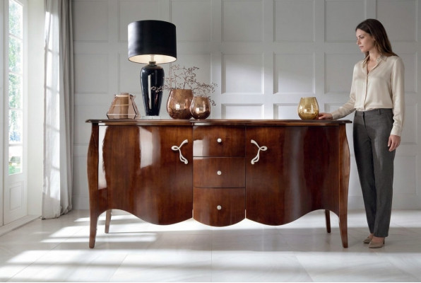 Mueble de alta calidad aparador armario de lujo armarios sala de estar madera marrón nuevo