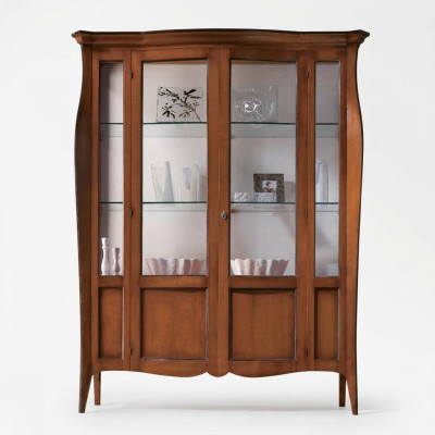 Vitrina armarios vitrinas armario madera vidrio muebles sala clásico aparador