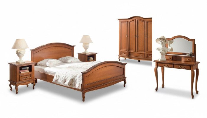 Mesitas de noche barrocas y rococó, Clásico Marrón Mesitas de noche dormitorio 2 piezas