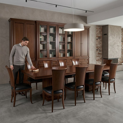 Mesa de conferencia de alta calidad, juego de mesa 10 sillas muebles madera mesas oficina lujo