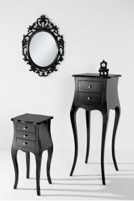Mesita de salón Mesa de centro Mesas Sala de estar Lujo Negro Mesa Muebles clásicos.