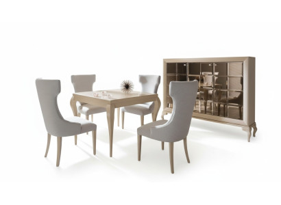 Lujo comedor mesa silla conjunto de comedor esquinero sillas de lujo blanco set 5 piezas