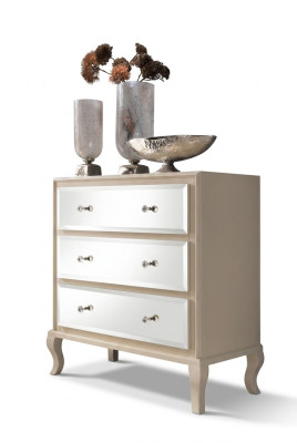 Cómoda aparador armario Diseñador Lujo Armarios Cómodas Moderno Beige Diseño