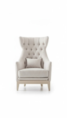 Sillón orejero, sillón de club, sillón Chesterfield de lujo, asiento de lujo, asiento de sala de estar, nuevo.