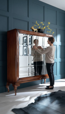 Cómoda Armarios Comodines Madera Lujo Aparador Muebles de Sala Armario Marrón