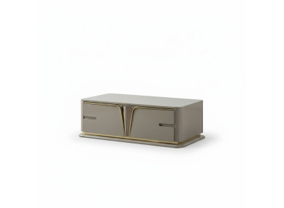 Mesa de centro moderna muebles de sala muebles de acero inoxidable diseño de madera beige