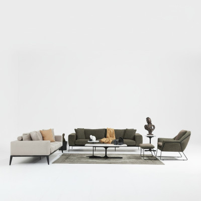 Juego de sofá moderno tres plazas, dos plazas, sillón, conjunto completo de muebles de sala.