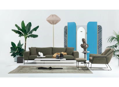 Conjunto de sofá moderno de tres plazas sillón sofá conjunto de muebles tapizados.