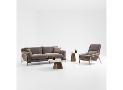 Sofá conjunto de sofás de 2 plazas sillón dos plazas tela sala de estar gris