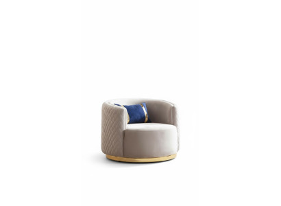 Sillón moderno de acero inoxidable sillón de una plaza muebles de salón.