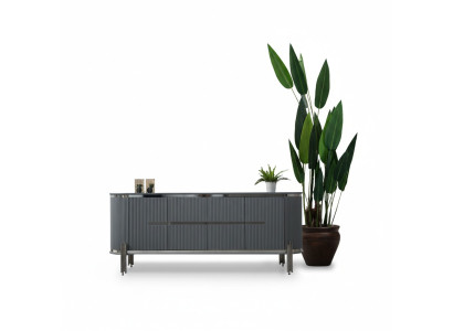 Aparador gris de lujo, cómoda, aparador, armario, muebles de comedor, muebles de madera.
