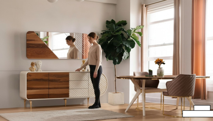 Comedor de lujo Silla Grupo de comedor Mesa Sillas Blancas Conjunto de 8 piezas