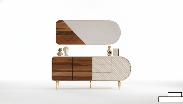 Comedor de lujo Silla Grupo de comedor Mesa Sillas Blancas Conjunto de 8 piezas