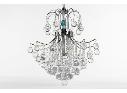 Lámpara de techo de lujo tipo candelabro lámparas de techo de plata