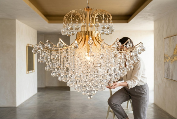 Lujo candelabro lámpara de techo araña lámpara de techo lámparas oro arte