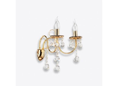Candelabro lámpara de techo aplique de pared candelabro lámparas de pared de cristal oro