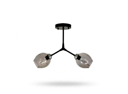 Lámpara de techo Lüster Candelabro Lámpara de techo Lámpara de vidrio negro