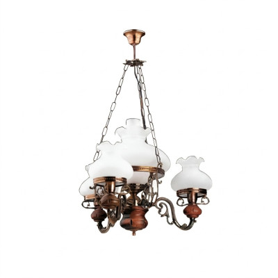 Lámpara de techo Lustre Candelabro Lámpara de techo Lámpara de cristal Marrón Barroco