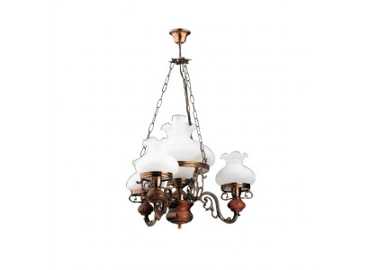 Lámpara de techo Lustre Candelabro Lámpara de techo Lámpara de cristal Marrón Barroco