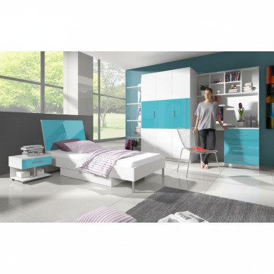 Armario esquinero librero armario estante de madera para habitación infantil juvenil muebles