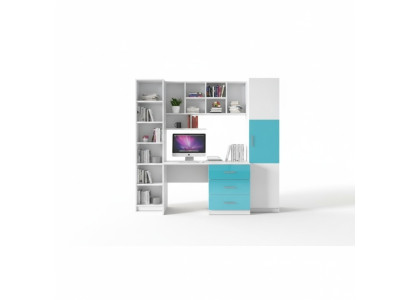 Armario esquinero librero armario estante de madera para habitación infantil juvenil muebles