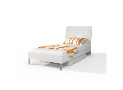 Camas Blancas de Diseño en Madera Brillante Cama Individual para Niñas en Habitación de Niños