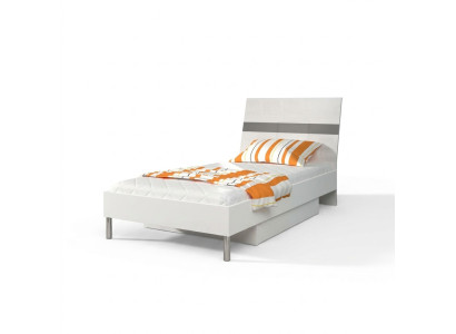 Camas. Cuna. Habitación infantil. Cama. Muebles para niños. Madera. Gris. Brillo alto. Nuevo.