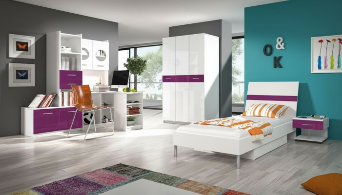 Armario Armarios Armario de ropa Armarios brillantes Armarios de ropa Habitación infantil Lila Nuevo
