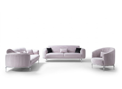 Sofagarnitur 331 Sitzer Couch Polster Lehn Sofa Garnitur Textil Stoff Sofas Neu