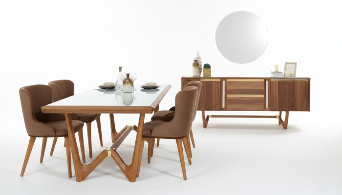 Grupo de comedor Mesa Mesas de 6 piezas Conjunto Nuevo Mesa de comedor 4 sillas Silla Conjunto de comedor