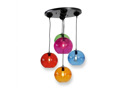 Diseño lámpara candelabro moderno lámparas de techo plata aplique colorido