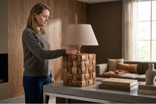 Lámparas Luces Diseño Moderno Marrón Lámpara de Mesa Lámpara de Mesa Lámpara de Araña Luminaria