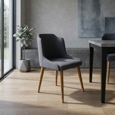 Silla de diseño de lujo de madera de una plaza, silla de madera para el comedor.