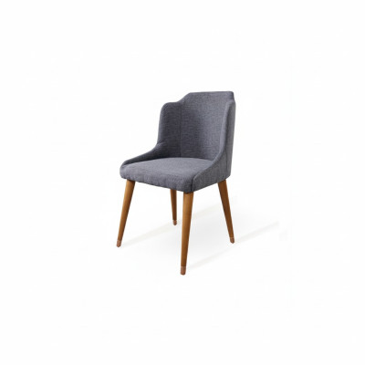 Silla de diseño de lujo de madera de una plaza, silla de madera para el comedor.