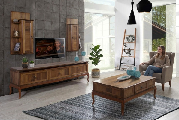 Salón mesas de madera auxiliar estilo italiano mesa de centro mesa auxiliar madera.