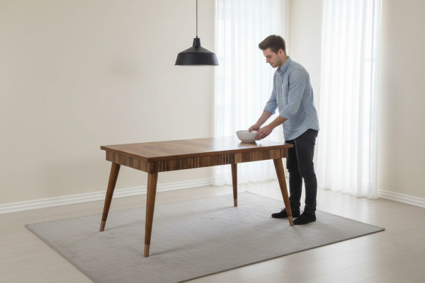 Mesa de comedor madera mesas estilo muebles mesa lujo italiano 160 x 90 mesas de madera