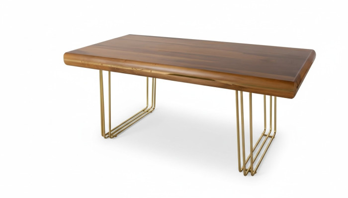 Mesa de comedor de madera en estilo italiano, mesas de comedor de lujo.