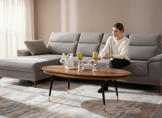 Mesa de café Mesa de centro Sala de estar Blanco Lujo Mesas de centro Diseño Mesas de madera