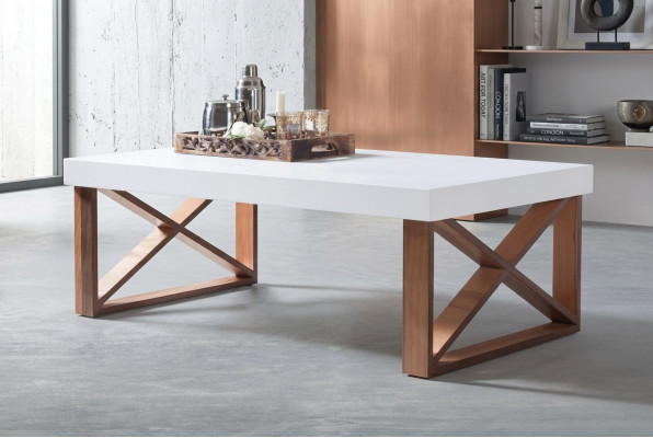 Mesa de centro mesa de café sala de estar blanco lujo mesas de centro diseño mesas de madera