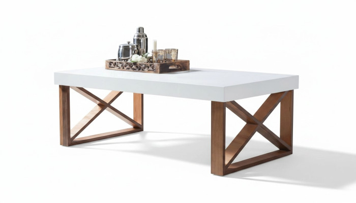 Mesa de centro mesa de café sala de estar blanco lujo mesas de centro diseño mesas de madera