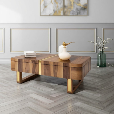 Sala de estar mesas de madera estilo de lujo mesita mesa de café mesa auxiliar