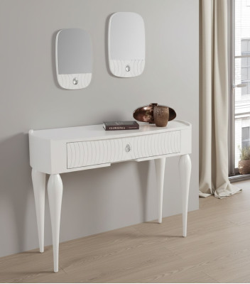 Mueble consola de madera de 110 cm.