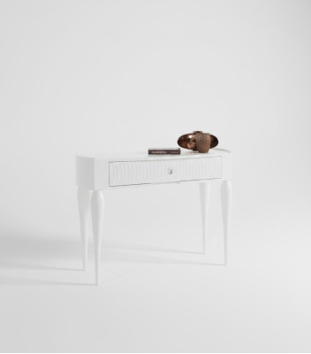 Mueble consola de madera de 110 cm.